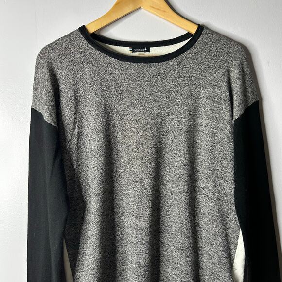 Smartwool Shadow Pine Colorblock Crew Sweater Women’s Medium Merino Wool Layer - Picture 7 of 8